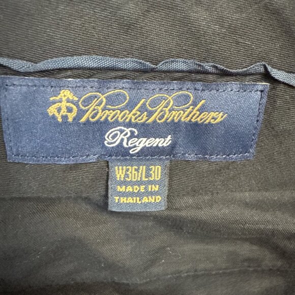 Brooks Brothers Regent Dress Pants‎ Men's 36x30 Dark Navy 100% Wool Career Wear - Picture 8 of 11